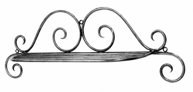 Shelf Wall Steel French Decortaive Le Forge