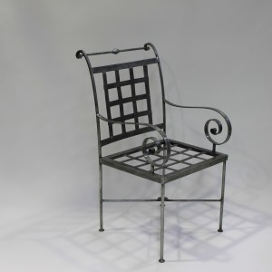 Chair French Steel Le Forge Genoa Carver