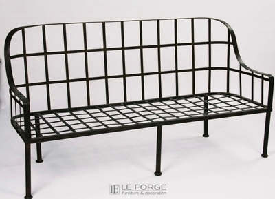 Bench-resort 3 seater-galvanised-outdoor-steel-french-provincial-themuseumofeverything-leforge-furniture-decoration-willoughby